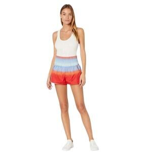 Free People Movement The Way Home Blue Orange Shorts Large